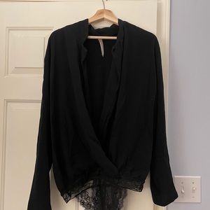 Free People Body Suit Blouse